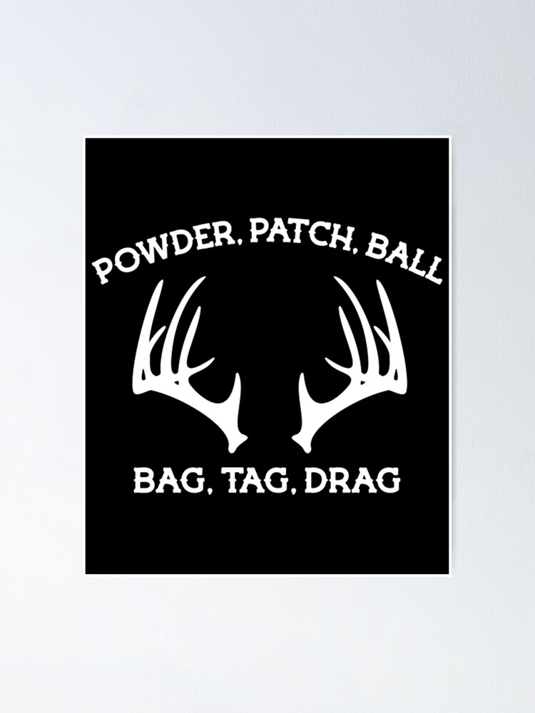 "Deer Hunting, Muzzleloader Deer Hunting Black Powder Season" Poster