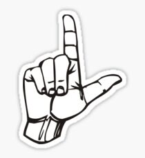 L - Hand Design Sticker