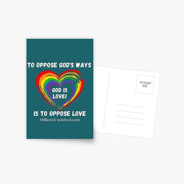 God Is Love - Christian Postcard