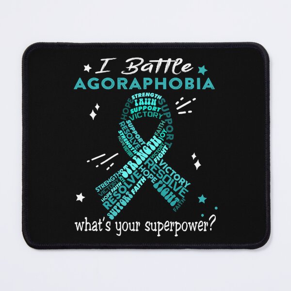 Item preview, Agoraphobia Warrior, I Battle Agoraphobia What's Your Superpower? designed and sold by Greggwillard.