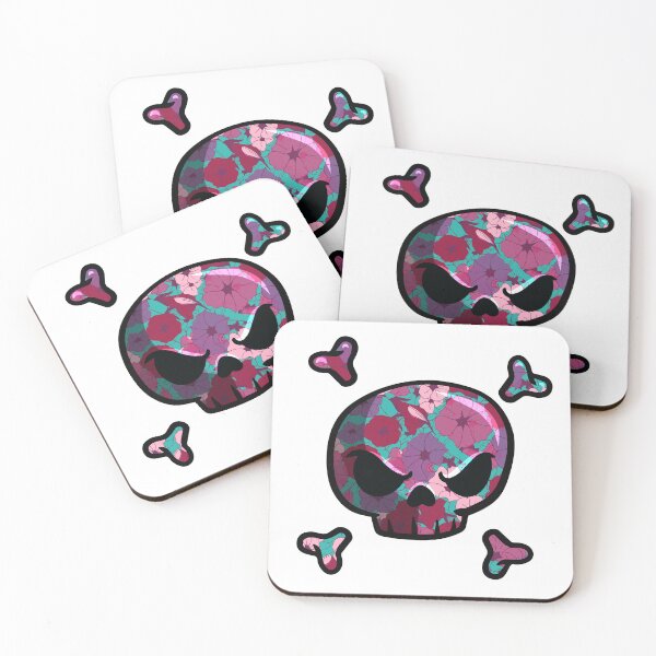 Item preview, Skull Filled Flowers Jolly Roger Style designed and sold by blackdogshop.