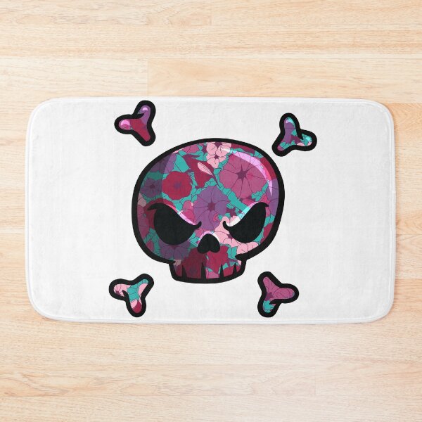 Item preview, Skull Filled Flowers Jolly Roger Style designed and sold by blackdogshop.
