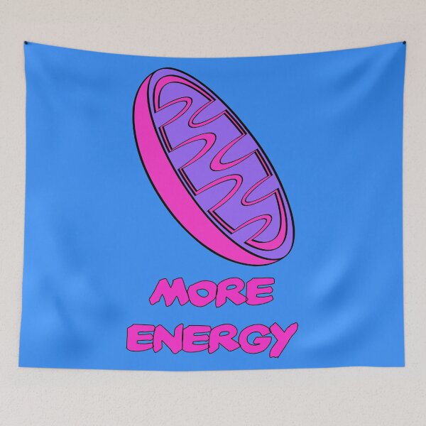 Item preview, Pop art mitochondrion: MORE ENERGY! designed and sold by mcthoughtful.