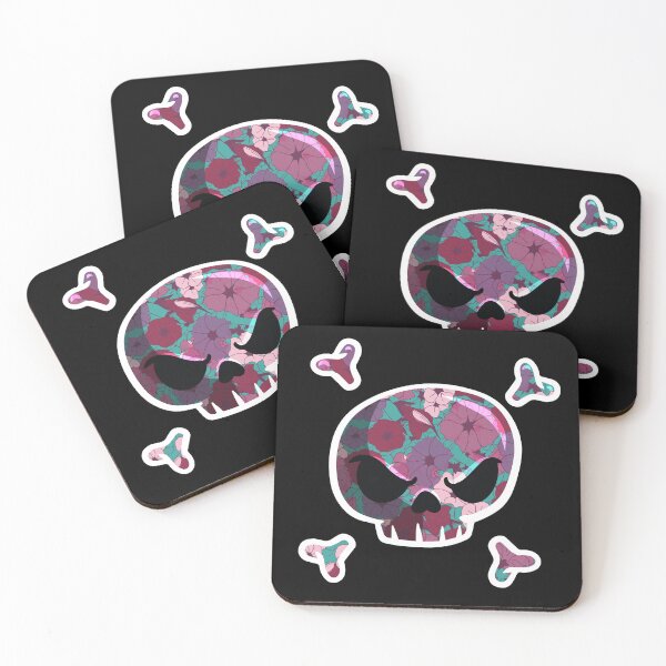 Item preview, Skull Filled Flowers Jolly Roger Style designed and sold by blackdogshop.