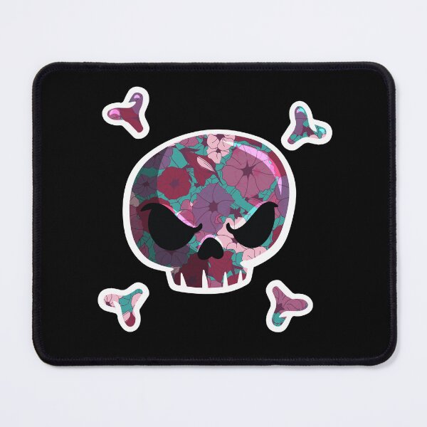 Item preview, Skull Filled Flowers Jolly Roger Style designed and sold by blackdogshop.