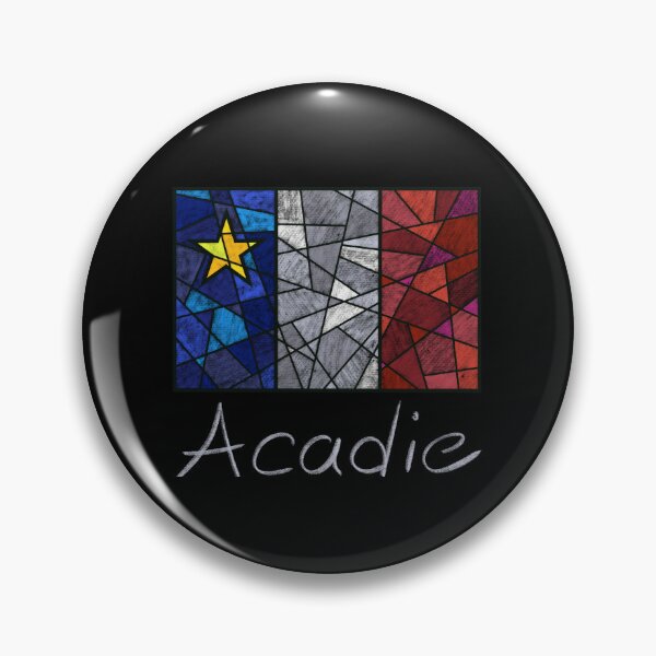 Item preview, Acadian Flag pastel liquid mosaic - Drapeau acadien mosaïque liquide pastel vitrail designed and sold by ColoursOfFrance.