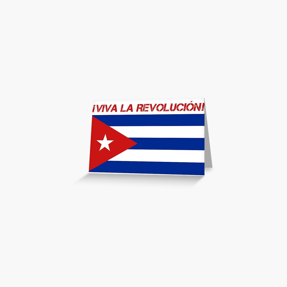 "Flag of Cuba ¡Viva la revolución! Red Cuban National Symbol