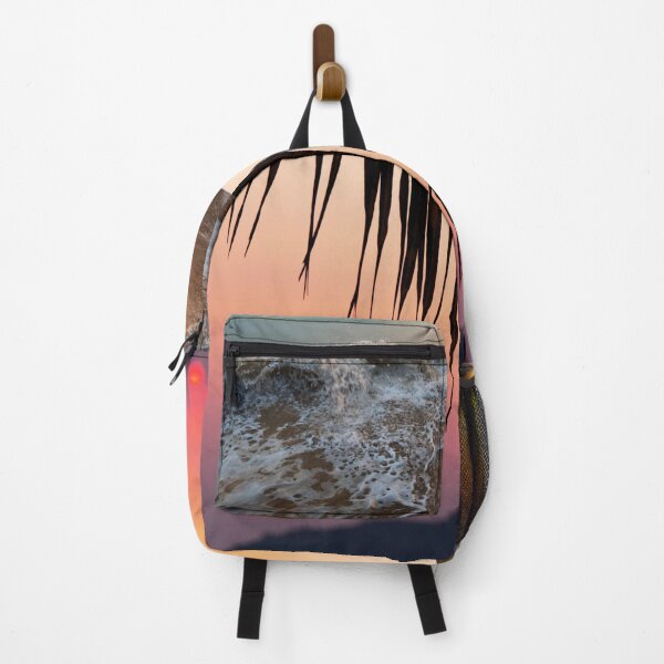 Item preview, Fire Sunset On Water And Palm Trees designed and sold by fouzy.