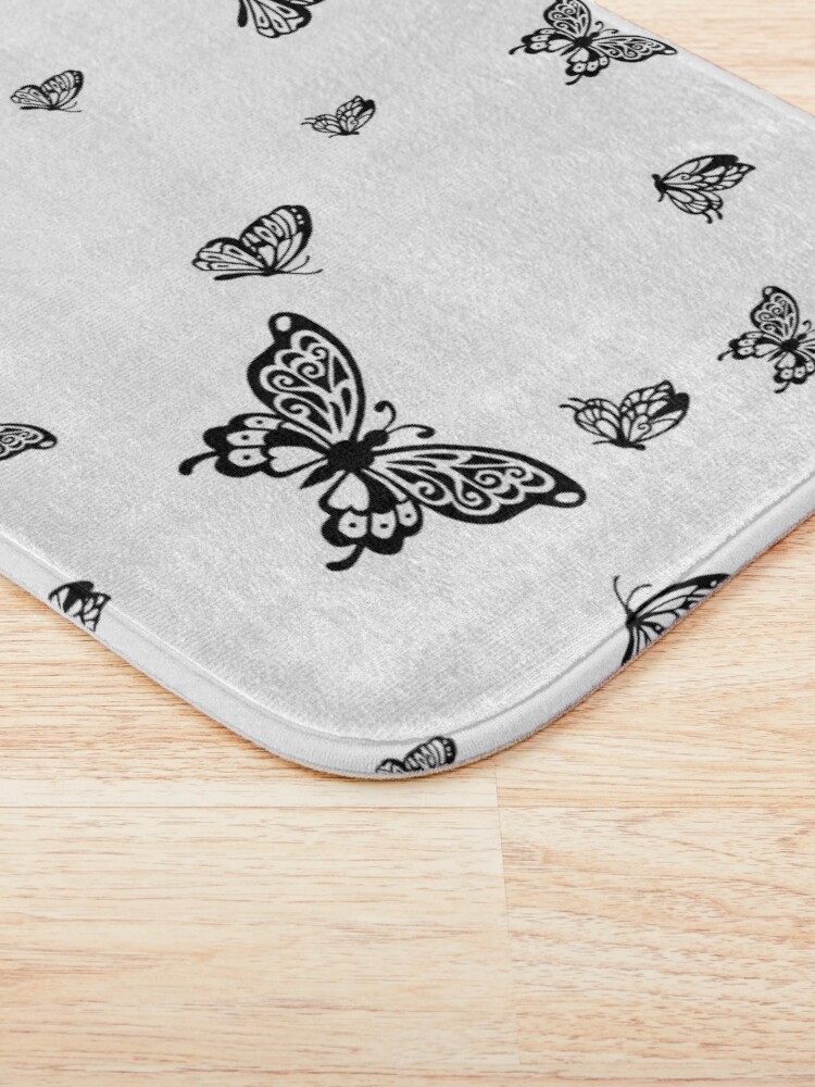 Discover Butterfly transparent  Bath Mat