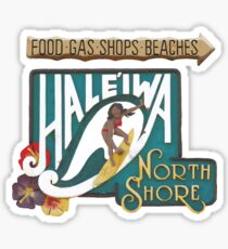 Hale'iwa North Shore Sign - WOMAN Sticker