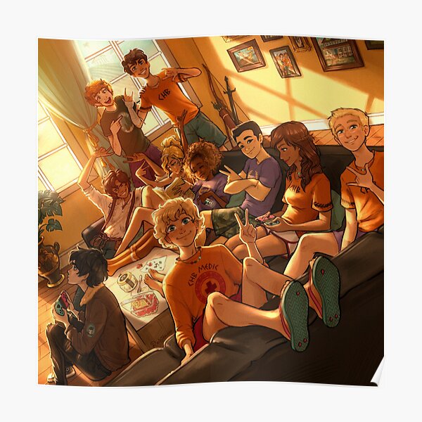 heroes of Olympus hanging out Poster