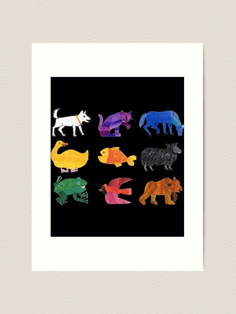 Eric Carle Big Brown Bear 2 Framed Art Print, Size: 16 inch x 24 inch