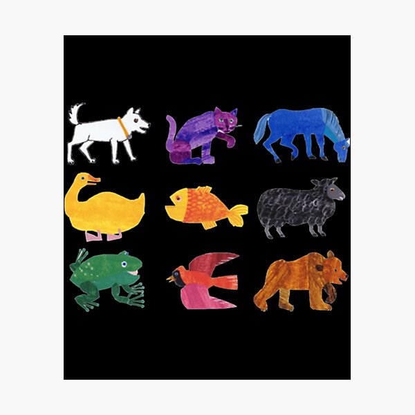 Eric Carle Rainbow Butterfly Art Print on Premium Canvas