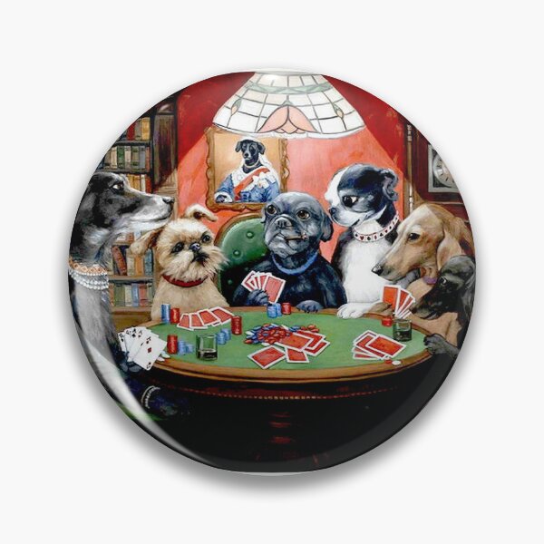 Item preview, DOGS PLAYING POKER : Vintage Poker Club Abstract Print designed and sold by posterbobs.