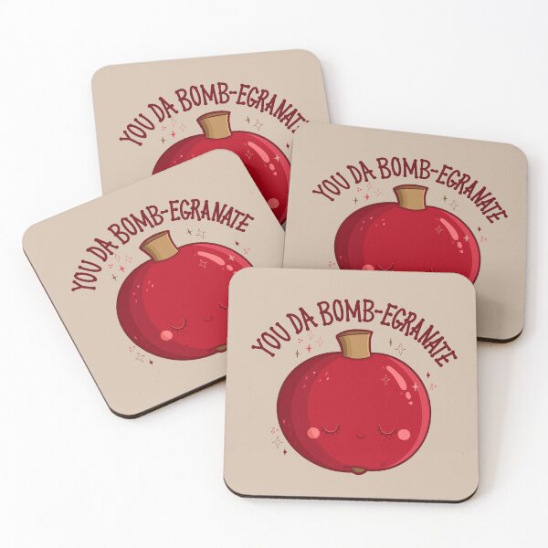Item preview, “You Da Bomb-egranate” Pomegranate  designed and sold by Cyndi Carlson Draws.