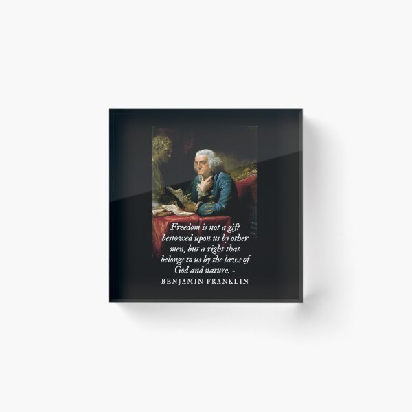 Item preview, Benjamin Franklin Freedom is Not a Gift designed and sold by NerdGrrl.