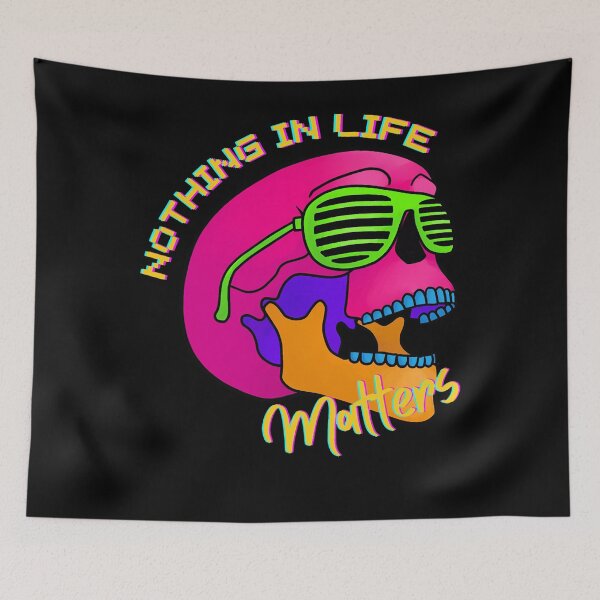 Item preview, 80s Radical Nihilism Skull designed and sold by ShawnaRoderick.