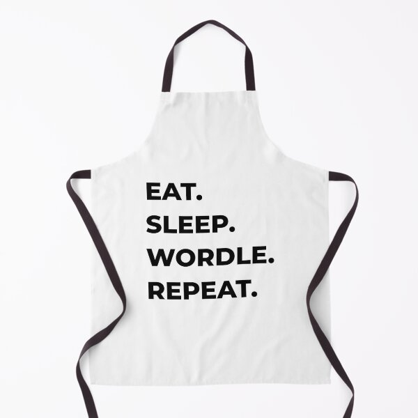 Item preview, EAT SLEEP WORDLE REPEAT caps capital letters fullstop fullstops designed and sold by leiriin.