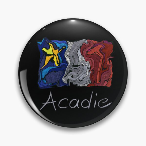 Item preview, Acadian Flag pastel liquid mosaic - Drapeau acadien mosaïque liquide pastel vitrail designed and sold by ColoursOfFrance.