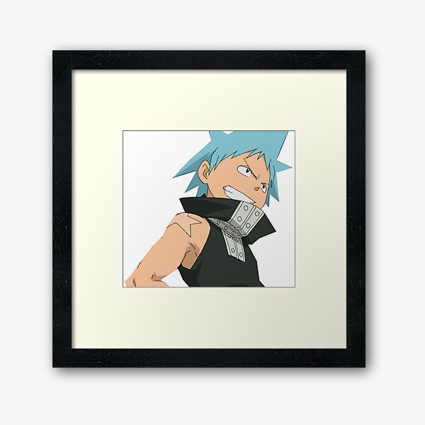 Black Star (Soul Eater) Framed Art Print