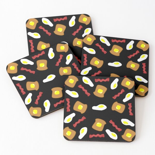 Item preview, Breakfast Pattern (Black) designed and sold by Finear.