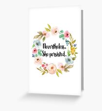 She was warned Greeting Card