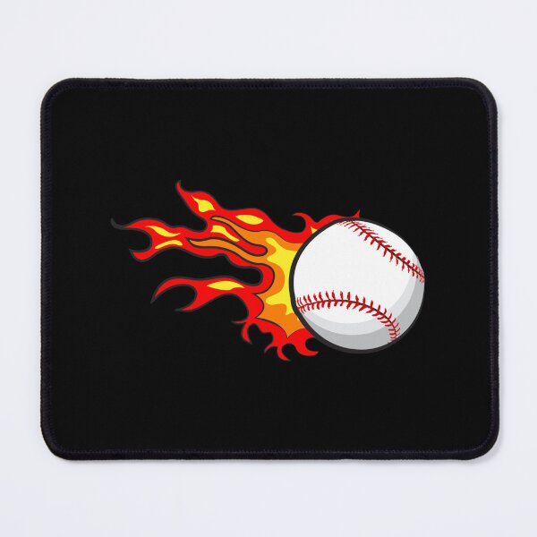 Item preview, Flaming Baseball Ball Sticker designed and sold by mercedesfr47.