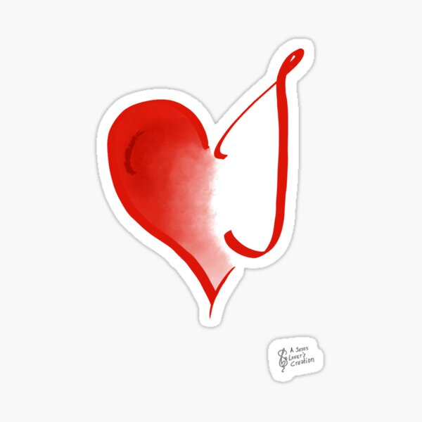 Listening Heart - Red Sticker