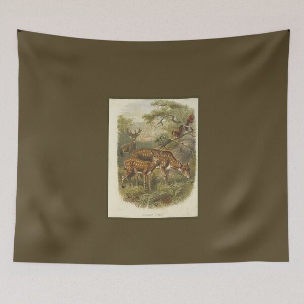 Item preview, Vintage Pallow Deer - Ilustración de libros de 1800 designed and sold by MountMercantile.