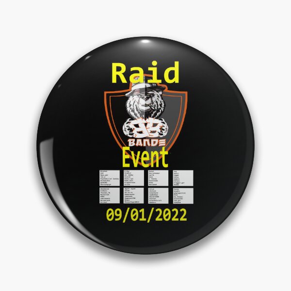 Item preview, BBB Raid Event 2022 designed and sold by ShawnaRoderick.