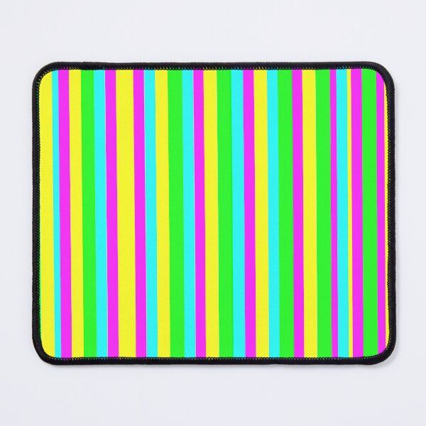 Item preview, Bright Colorful Vertical Stripes: Turquoise, Yellow, Hot Pink, Lime Green. Also available in horizontal stripes. Bright and cheerful decor and accent pieces. Any occasion or for no reason. designed and sold by Becky Hunter.