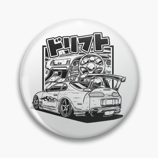 Item preview, Toyota Supra MK4 In Cartoon designed and sold by TrilogyMerch.