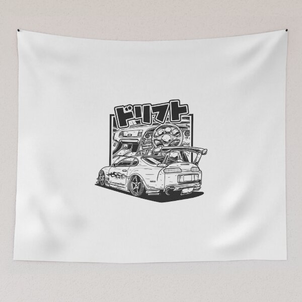 Item preview, Toyota Supra MK4 In Cartoon designed and sold by TrilogyMerch.