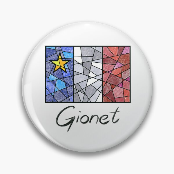 Item preview, Acadian Flag pastel mosaic Gionet  - Drapeau acadien mosaïque pastel vitrail Gionet  designed and sold by ColoursOfFrance.