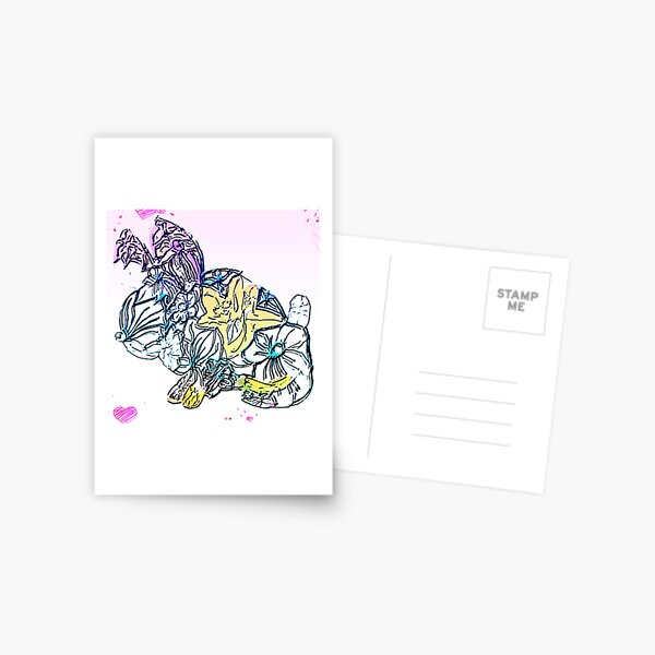 Item preview,  Floral easterbunny  designed and sold by Tonyasartprints.