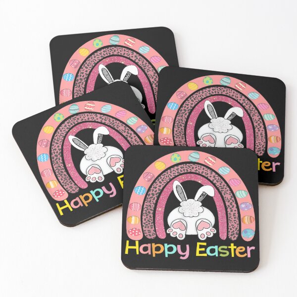 Item preview, Easter Day Rainbow With Eggs And Easter Bunny designed and sold by AnhDoo.