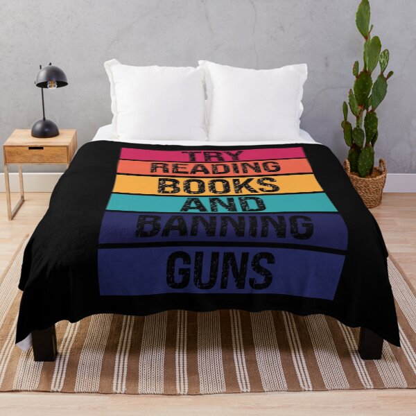 Item preview, Try Reading Books And Banning Guns Funny Colorful Sunset Design designed and sold by pedrored369.