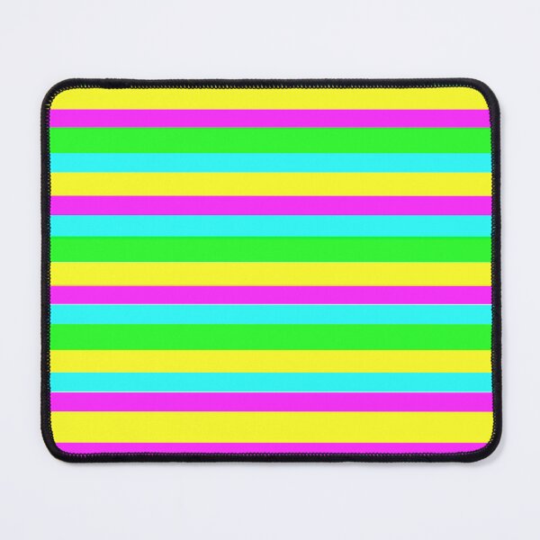 Item preview, Bright Colorful Horizontal Stripes: Turquoise, Yellow, Hot Pink, Lime Green. Also available in vertical stripes. Bright and cheerful decor and accent pieces. Any occasion or for no reason. designed and sold by Becky Hunter.