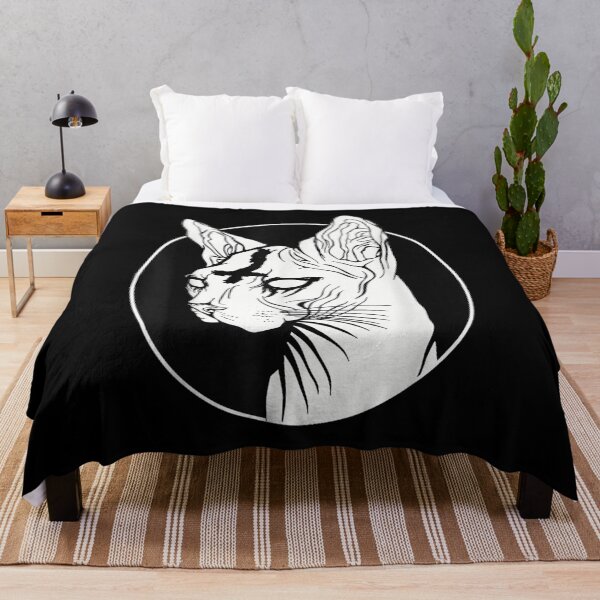 Item preview, Occult Black Metal Sphynx Cat I Goth And Death Metal designed and sold by tomekae.