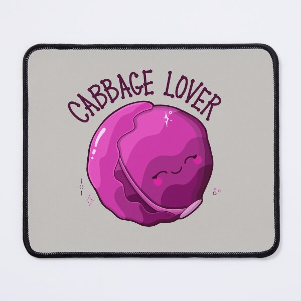 Item preview, “Cabbage Lover” Cute Purple Cabbage designed and sold by Cyndi Carlson Draws.