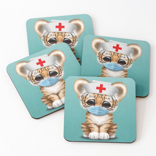 Item preview, Cute Tiger Cub Nurse designed and sold by JeffBartels.