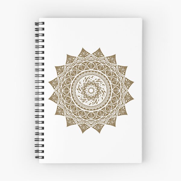 Item preview, Golden Thorned Rose Botantical Mandala designed and sold by Crystal-Bell.