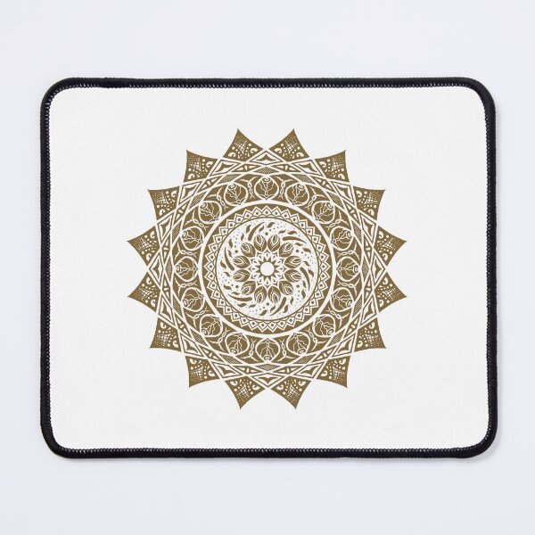 Item preview, Golden Thorned Rose Botantical Mandala designed and sold by Crystal-Bell.