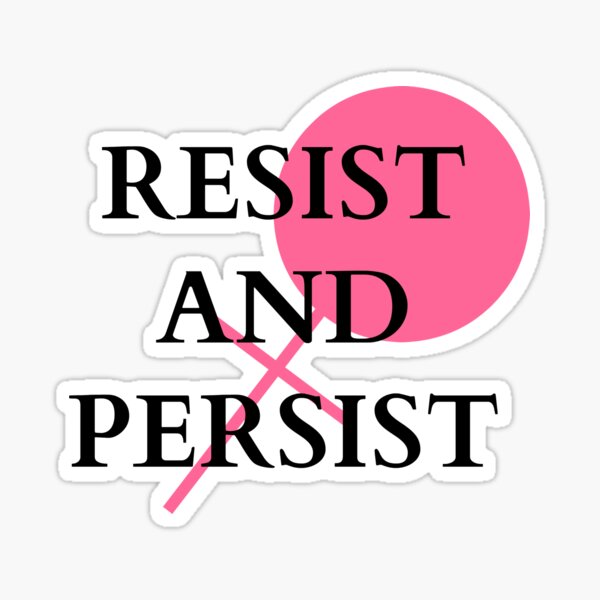 Vista previa del artículo con la obra «Resistir y persistir», diseñado y vendido por nyah14.