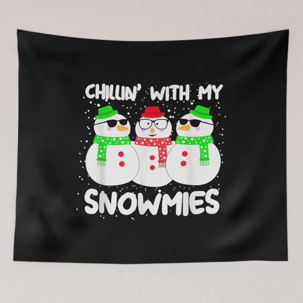 Item preview, Chillin' With My Snowmies Crew Ugly Christmas Snowman  designed and sold by tomekae.