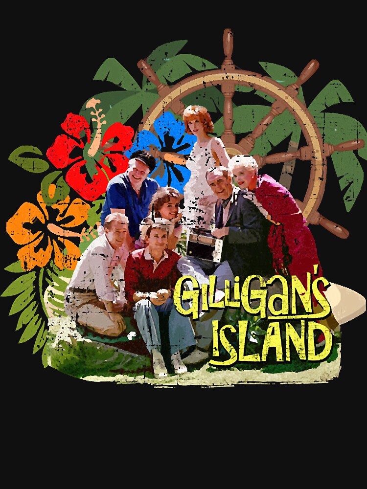 "Gilligans Island, the Castaways, distressed" Tshirt for Sale by