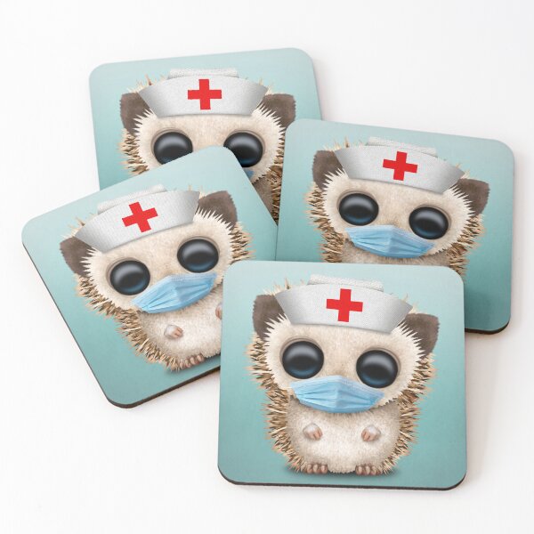 Item preview, Cute Hedgehog Baby Nurse designed and sold by JeffBartels.