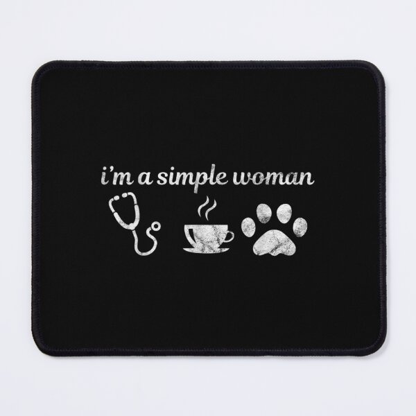 Item preview, I'm A Simple Woman Loves Nurse Coffee Dogs Lover  designed and sold by tomekae.