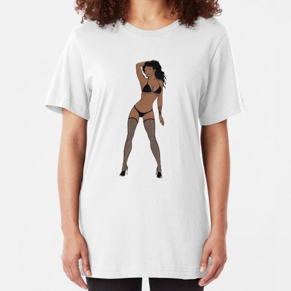Keisha - Pin Up Girl Slim Fit T-Shirt