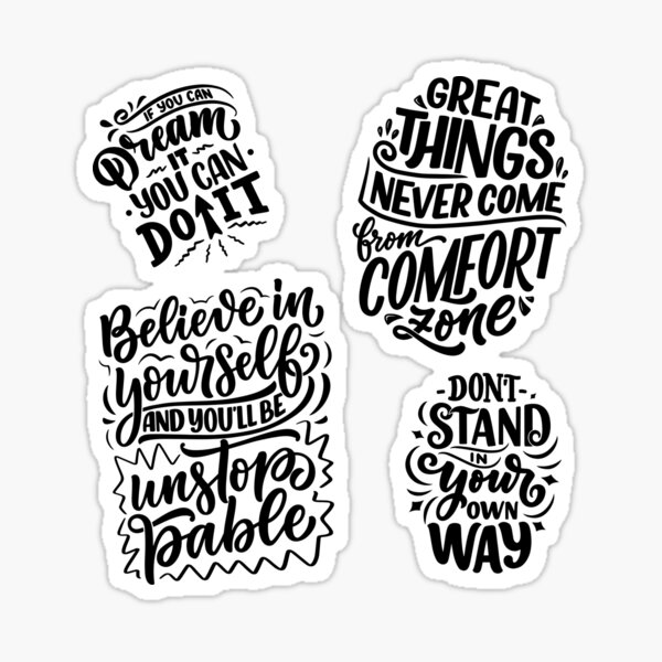 Item preview, GET IT DONE! Motivational Messages Sticker PACK - Vol 2 - Happy Stickers Pack - Children Friendly Design designed and sold by MrGiftee.